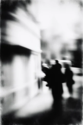 Spectral Darkroom Noir style reference image — monochromatic pictorialism