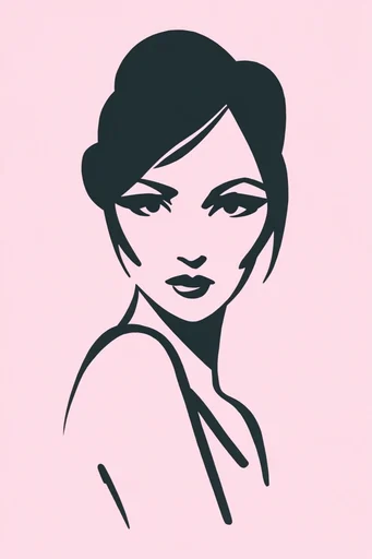 Graphic Crimson Minimalism style reference image — vector design