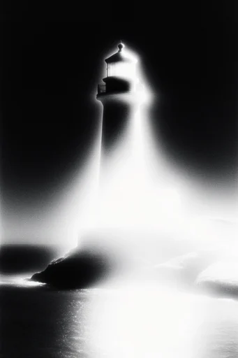 Spectral Stippled Noir style reference image — grainy pointillism