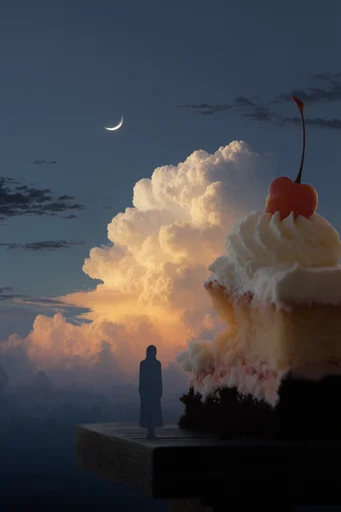 Celestial Nocturnal Sublime style reference image — volumetric golden glow