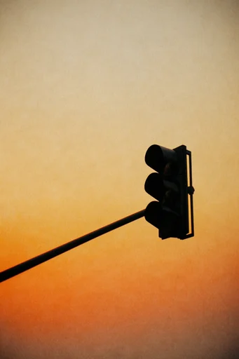 Ethereal Analog Solitude style reference image — high-contrast silhouette