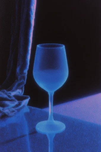 Spectral Digital Lume style reference image — electric blue glow
