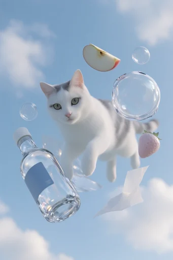 Prismatic Ethereal Glass style reference image — surreal 3D render