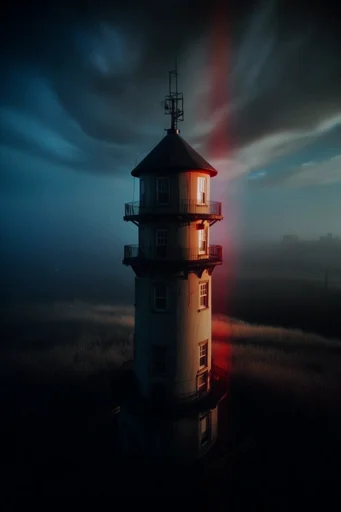 Cinematic Crimson Noir style reference image — sharp horizontal light beam
