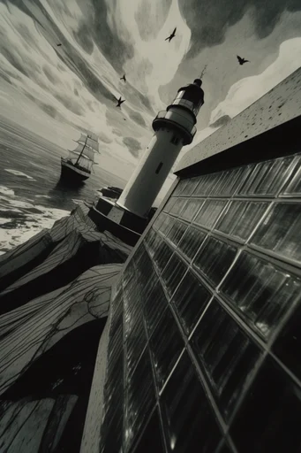 Cinematic Urban Low-Angle style reference image — sharp contrast