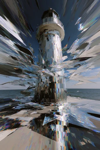 Fractured Prismatic Deconstruction style reference image — prismatic crystalline texture