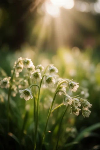 Ethereal Golden Dew style reference image — shimmering light particles