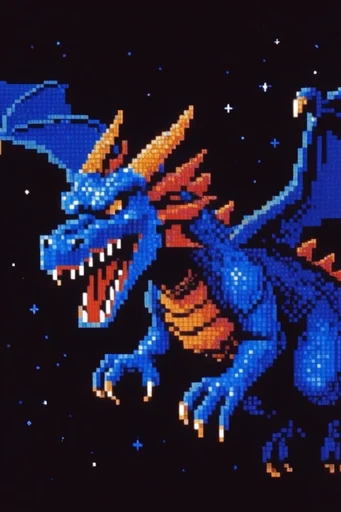 Nostalgic Cosmic Pixelism style reference image — cosmic surrealism