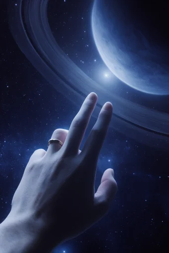 Celestial Glacial Solitude style reference image — ethereal atmospheric lighting
