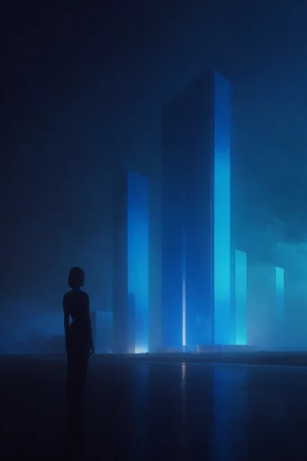 Monolithic Cosmic Mysticism style reference image — surreal sci-fi