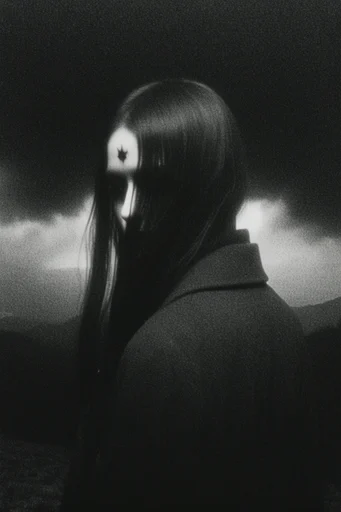 Monochromatic Occult Noir moodboard — generate AI images in this style