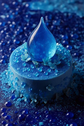 Visceral Cobalt Macro style reference image — moody visceral depth