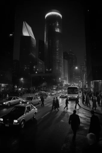 Cinematic Noir Chiaroscuro style reference image — high-contrast black and white