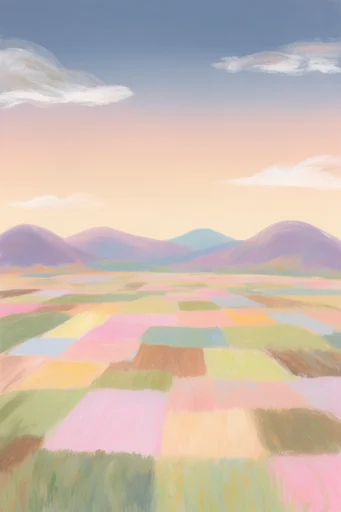 Whimsical Pastel Storybook style reference image — gouache painting texture