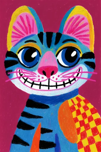 Textured Vibrant Fauvism style reference image — screen-print grain