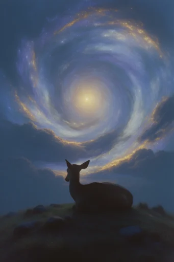 Ethereal Celestial Dreamscapes style reference image — celestial vortex