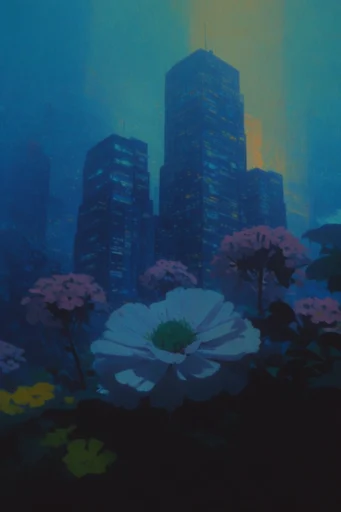 Nocturnal Cinematic Solitude style reference image — atmospheric haze
