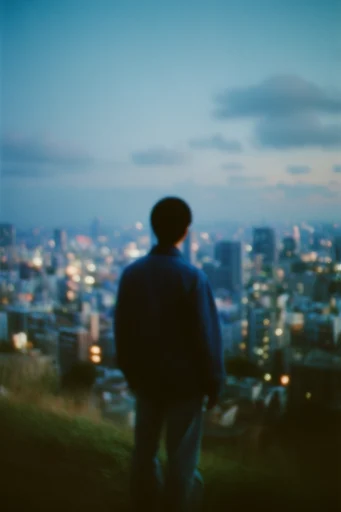 Nostalgic Cinematic Twilight style reference image — 35mm film grain