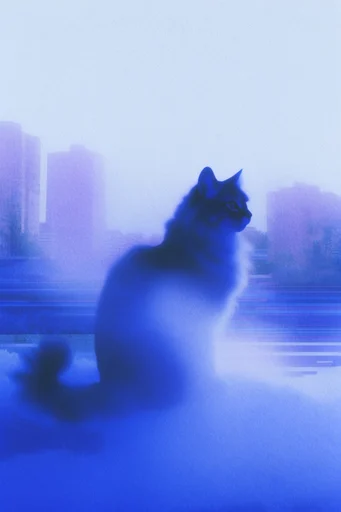 Corrupted Digital Dreamscape style reference image — soft focus gradient