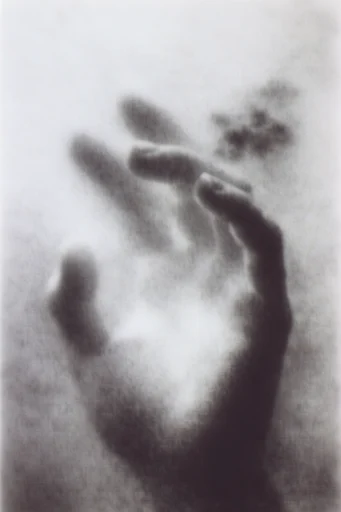 Ethereal Monochrome Noir style reference image — extreme soft focus