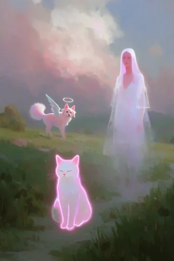 Ethereal Twilight Narratives style reference image — textured gouache overlay