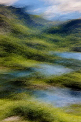 Ethereal Kinetic Impressionism style reference image — intentional camera movement