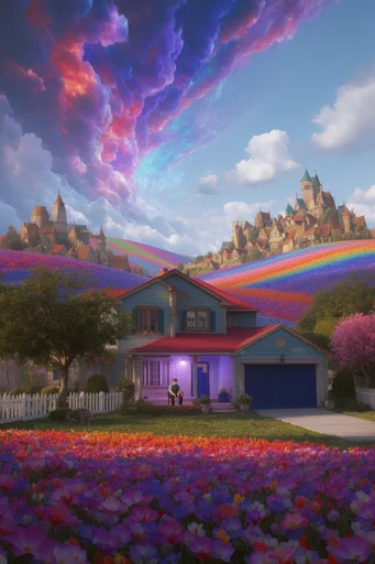 Ethereal Solarpunk Dreamscapes style AI image example 4