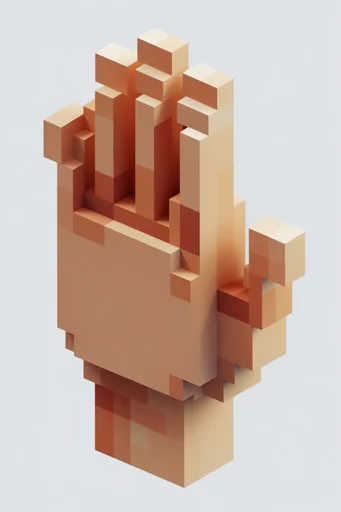Cozy Isometric Voxel style reference image — soft directional lighting