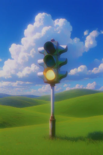 Ethereal Pastoral Dreamcore style reference image — colossal fluffy cumulus clouds