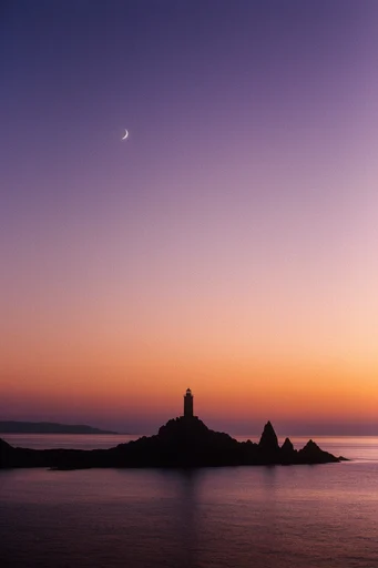 Ethereal Twilight Surrealism style reference image — minimalist silhouette