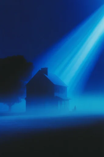 Monochromatic Cobalt Noir style AI image example 4