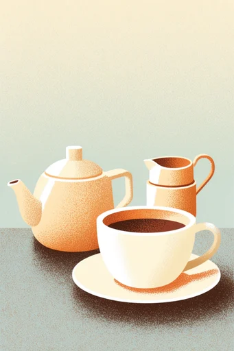 Nostalgic Grain Storybook style reference image — minimalist character design