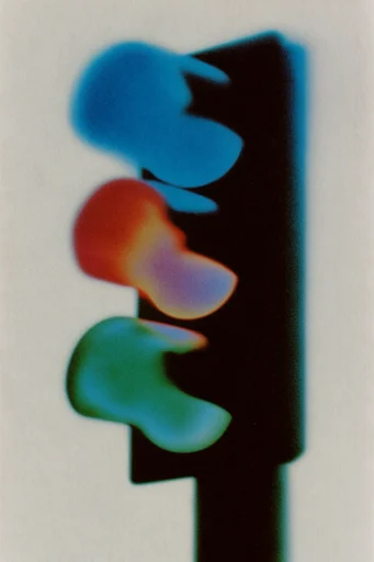 Thermal Grain Surrealism style reference image — minimalist composition