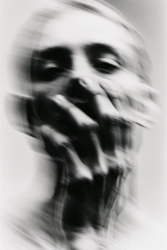 Kinetic Monochrome Noir style reference image — dramatic chiaroscuro lighting
