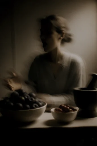 Ethereal Motion Portraits style reference image — shutter drag