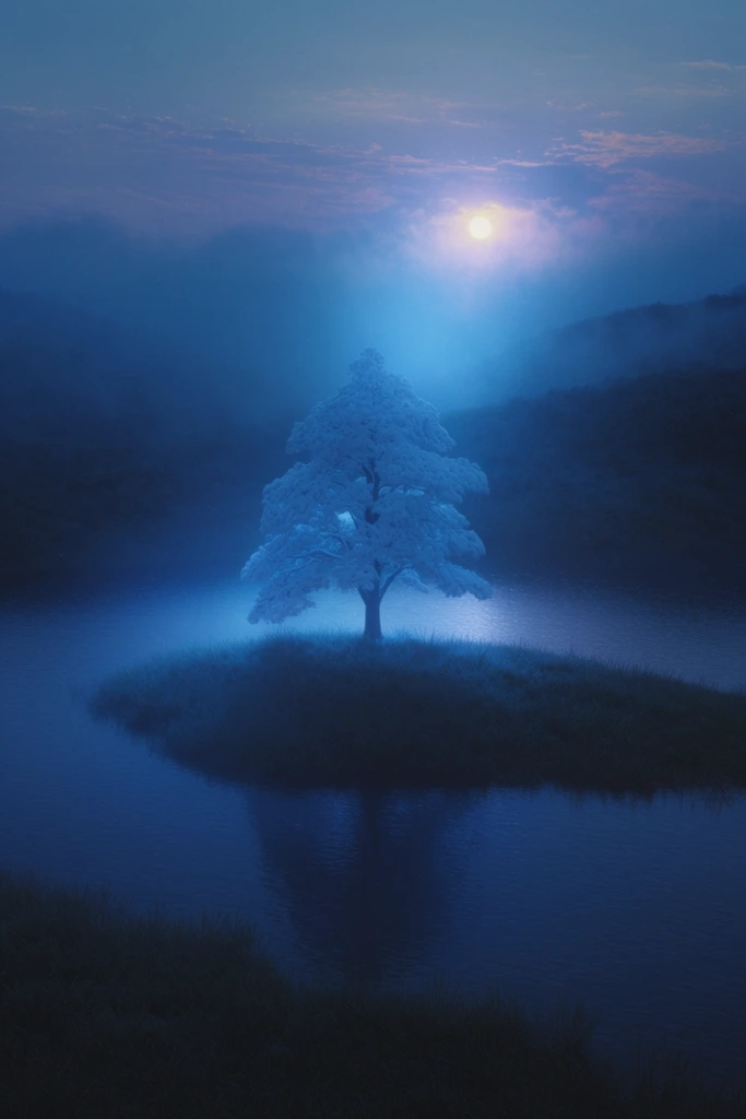 Luminous Nocturnal Mysticism style AI image example 2