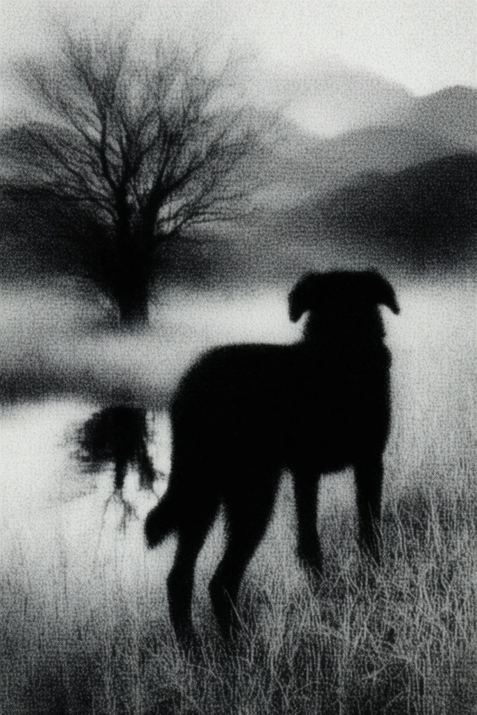 Atmospheric Monochrome Noir style AI image example 3