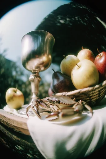 Dynamic Fisheye Summer style reference image — low angle POV