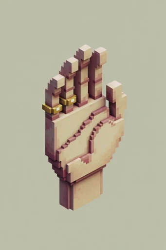 Charming Isometric Voxelworlds style reference image — stylized 3D block art