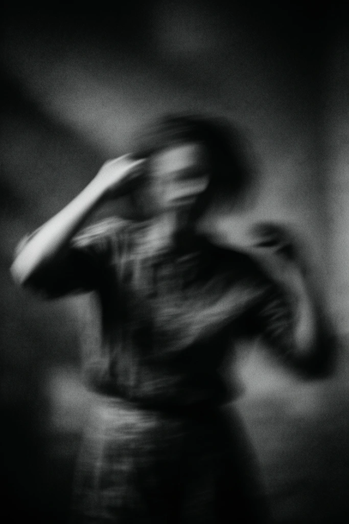 Experimental Noir Abstraction style AI image example 1
