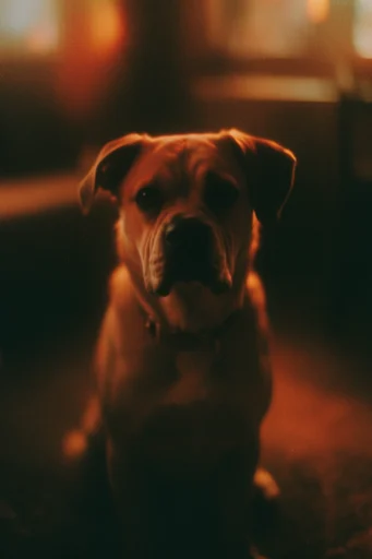 Amber Noir Dreamscape style reference image — chiaroscuro lighting