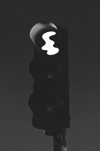 Luminous Noir Minimalism style reference image — glowing silhouette