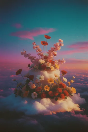 Nostalgic Twilight Surrealism style reference image — lo-fi nostalgic aesthetic
