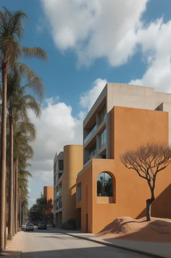 Monolithic Solar Minimalism style reference image — monolithic brutalism