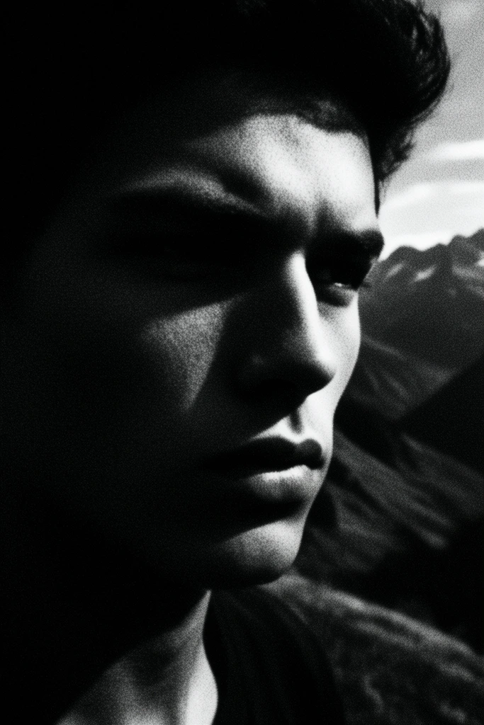 Cinematic Chiaroscuro Noir style AI image example 2