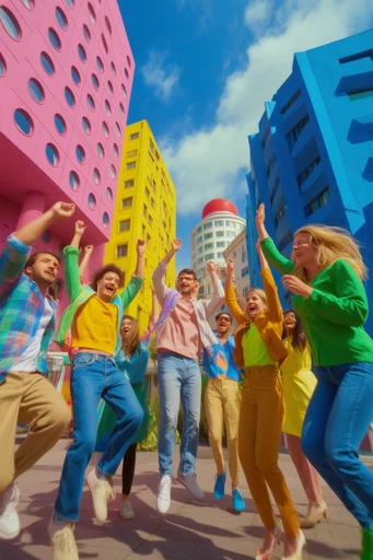 Hyper-Saturated Surreal Pop style reference image — hyper-saturated color palette