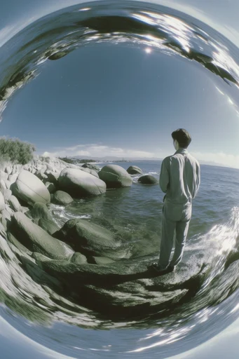 Spherical Miniature Worlds moodboard — generate AI images in this style