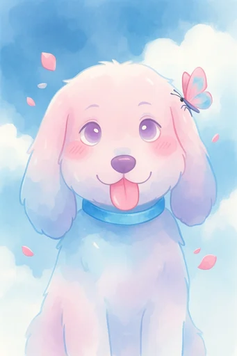 Ethereal Luminescent Fantasy style reference image — iridescent watercolor gradients