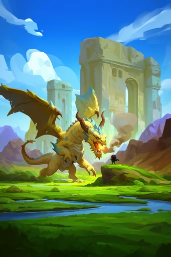 Vibrant Whimsical Painterly style reference image — whimsical concept art