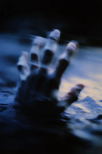 Kinetic Spectral Refraction style reference image — refractive glass distortion